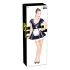 Black Level - rochie de cameristă din latex (neagră)