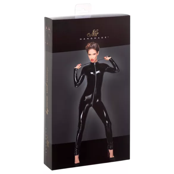 Noir - body cu fermoar - mânecă lungă - negru