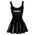 Noir - rochie mini cu volane (neagră)