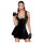Noir - rochie mini cu volane (neagră) - M