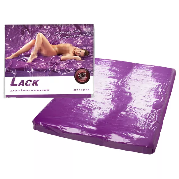 Lakkmed - cearșaf impermeabil pat - 200x220 cm - mov