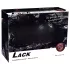 Fetiș - Cearșaf din latex lăcuit - cu elastic - 160x200 cm (negru)