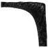 Fetiș - Cearșaf din latex lăcuit - cu elastic - 160x200 cm (negru)