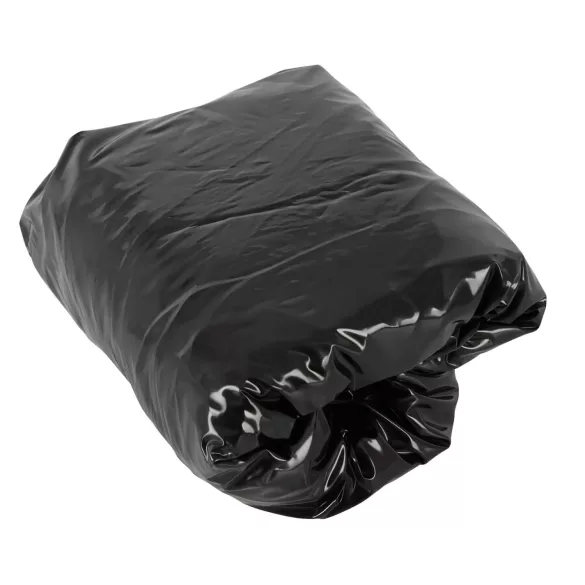 Fetiș - Cearșaf din latex lăcuit - cu elastic - 160x200 cm (negru)