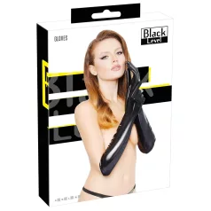 Black Level - mănuși din latex lucios - negru - M