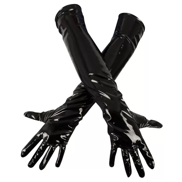 Black Level - mănuși din latex lucios - negru - L