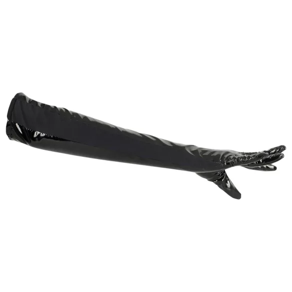 Black Level - mănuși din latex lucios - negru - L