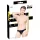 Black Level - tanga bărbați clasic din latex - negru - M