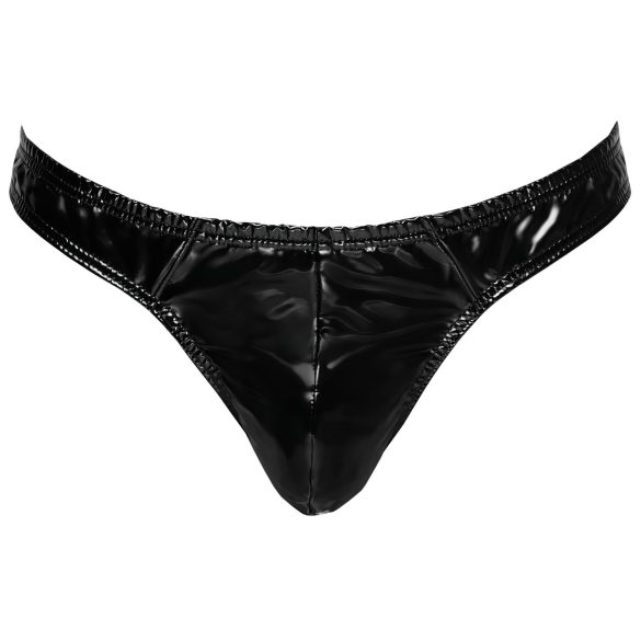 Black Level - tanga bărbați clasic din latex - negru - M