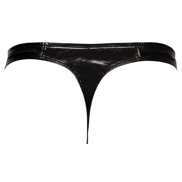 Black Level - tanga bărbați clasic din latex - negru - M