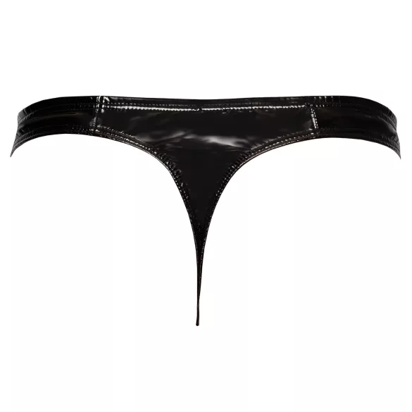 Black Level - tanga bărbați clasic din latex - negru - M