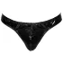 Black Level - tanga bărbați clasic din latex - negru - L