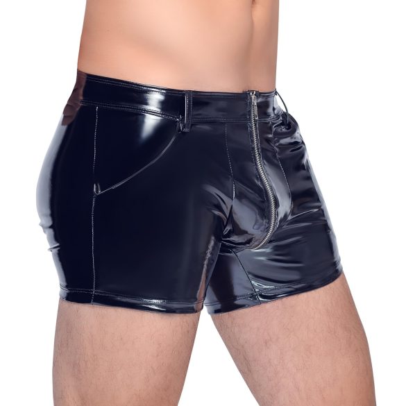 Black Level - short bărbătesc latex cu buzunare laterale - negru