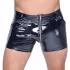 Black Level - short bărbătesc latex cu buzunare laterale - negru - L