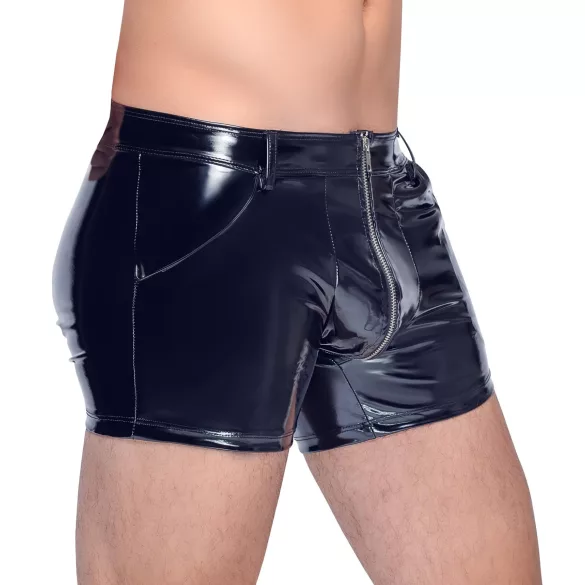 Black Level - short bărbătesc latex cu buzunare laterale - negru - L