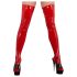 LATEX - ciorapi damă (roșu) - L/XL