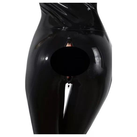 Latex X - combinezon de latex - costum de femeie‑pisică (negru) - L