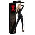 Overall din latex cu mâneci lungi - negru - 2XL
