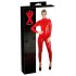LATEX - Salopetă damă cu mânecă lungă (roșie) - L