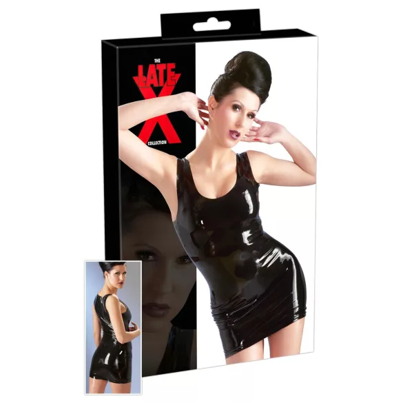 Rochie mini fără mâneci Late X (neagră) - L