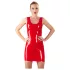 Rochie mini latex fără mâneci Late X (roșie)
