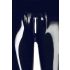 LATEX - leggings sexy cu fermoar - latex negru - L