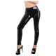 LATEX - colanți cu fermoar (negru) - XL