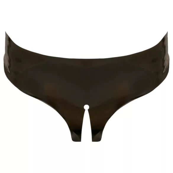 Chilot tanga de damă cu deschidere completă Late X (negru, S-L)