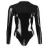 LATEX - body dama cu mânecă lungă (negru) - 2XL
