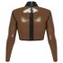 LATEX - top din latex transparent (transparent-negru) - S-L - XL
