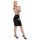 LATEX - fustă midi din latex (negru) - L