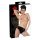 LATEX - chiloți dama cu dildo interior (negru)
