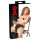 LATEX - Chiloți femeie cu dildo gonflabil interior, set de 2 (negru)