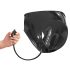 LATEX - Chiloți femeie cu dildo gonflabil interior, set de 2 (negru)