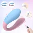 Mrow 03 - vibrator pentru cuplu, rezistent la apă, reîncărcabil - albastru-roz