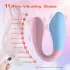 Mrow 03 - vibrator pentru cuplu, rezistent la apă, reîncărcabil - albastru-roz