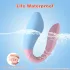 Mrow 03 - vibrator pentru cuplu, rezistent la apă, reîncărcabil - albastru-roz
