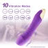 Mrow Real Lover - vibratoare realist reîncărcabil, rezistent la apă - mov