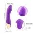 Mrow Real Lover - vibratoare realist reîncărcabil, rezistent la apă - mov