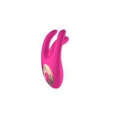   Mrow - vibrator stimulator de clitoris cu acumulator, cu 3 ramuri (roz)