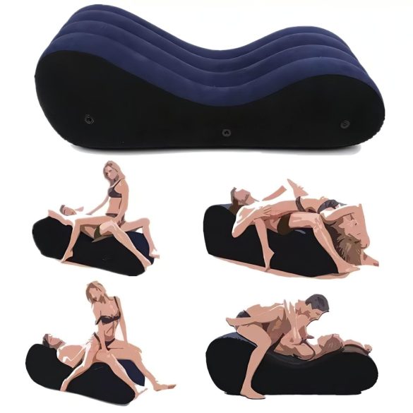 Magic Pillow - Canapea erotică gonflabilă - mare (albastru)