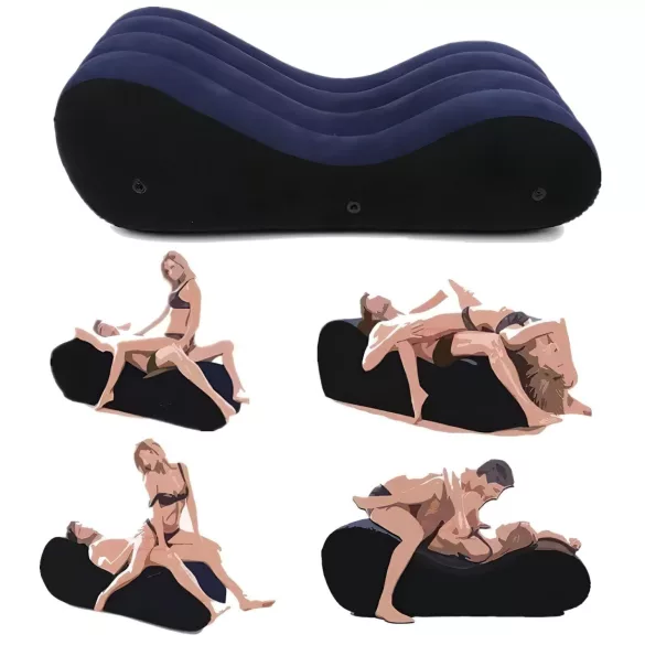Perna Magic Desirel - canapea sexuală gonflabilă - mare (albastră)