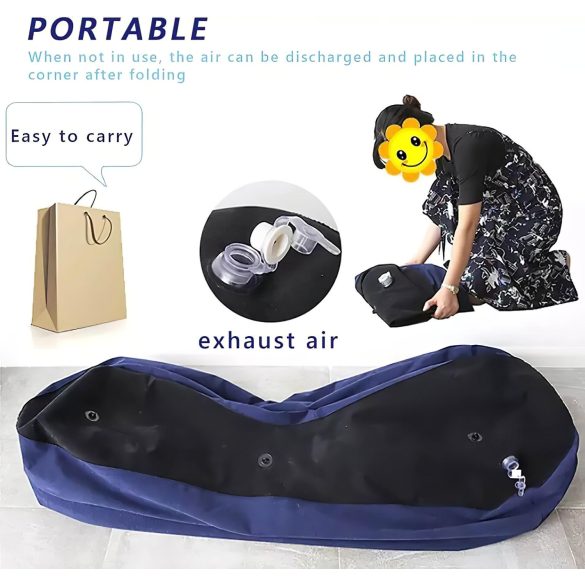 Magic Pillow - Canapea erotică gonflabilă - mare (albastru)