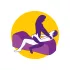 Perna Magic Desirel - canapea sexuală gonflabilă - mare (albastră)