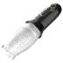 Leopard Bellucci 360 - masturbator rotativ-vibrator - transparent-negru