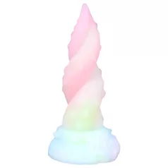   OgazR Kraken - dildo tentacul răsucit - silicon - 18 cm - curcubeu