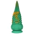 OgazR Octopuss - dildo tentacule polip - 21 cm - verde-galben