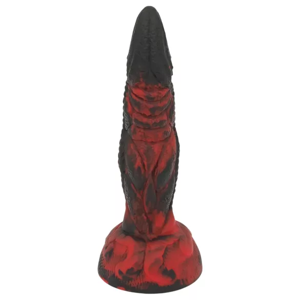 OgazR - dildo realist cu nervuri - 20 cm - roșu