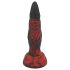 OgazR Hell Dong - dildo cu striații - 20 cm (roșu)