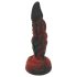 OgazR Hell Dong - dildo cu striații - 20 cm (roșu)